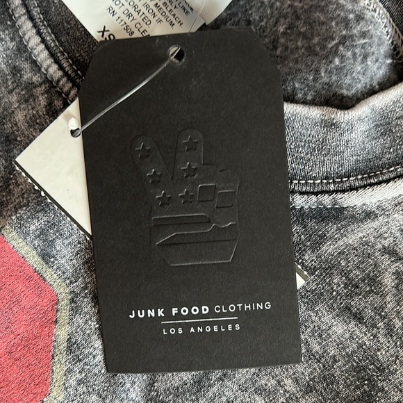 NWT, Junk Food‎ Clothing, AC/DC graphic sweatshirt, size XS, blue/grey/red - Picture 7 of 9